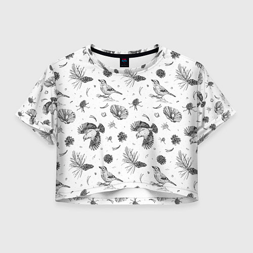 Женский топ Сойка в Бузулукском бору / 3D-принт – фото 1