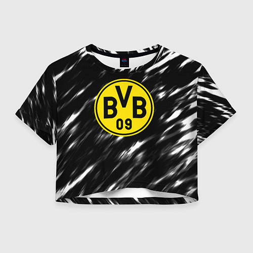 Женский топ Borussia штрихи красок текстура / 3D-принт – фото 1