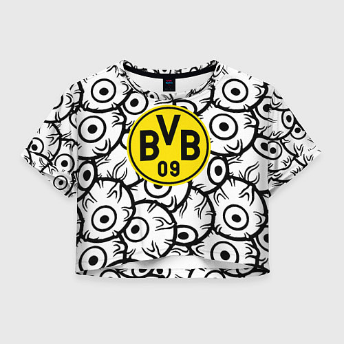 Женский топ Borussia глаза текстура / 3D-принт – фото 1