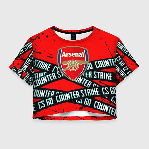 Женский топ Arsenal x counter strike game / 3D-принт – фото 1