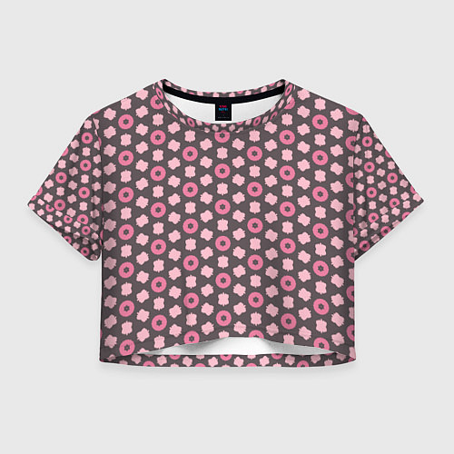 Женский топ Абстрактная розовая текстура / 3D-принт – фото 1