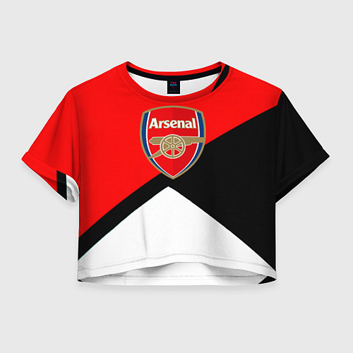 Женский топ Arsenal geometry sport / 3D-принт – фото 1
