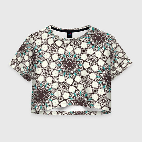 Женский топ Калейдоскоп из цветочных звезд / 3D-принт – фото 1