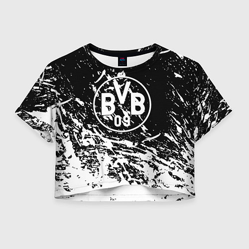 Женский топ Borussia белые краски / 3D-принт – фото 1