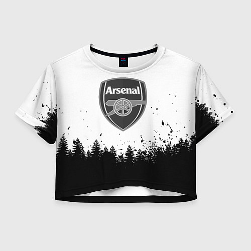 Женский топ Arsenal черный лес / 3D-принт – фото 1