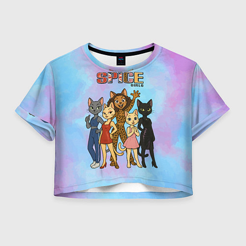 Женский топ Spice girls кошки из 90х / 3D-принт – фото 1
