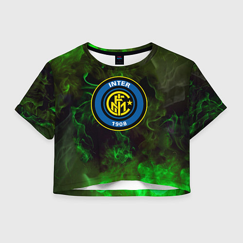 Женский топ Интер кислотный огонь / 3D-принт – фото 1