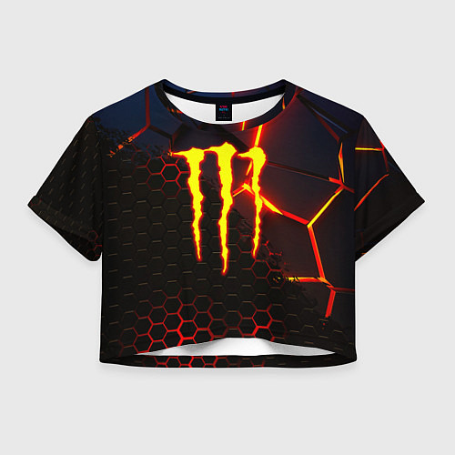 Женский топ Monster energy броня краски / 3D-принт – фото 1