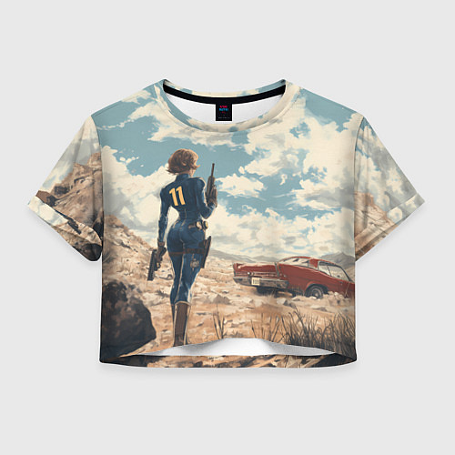 Женский топ Fallout девушка в пустоши / 3D-принт – фото 1