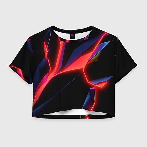 Женский топ Neon red / 3D-принт – фото 1