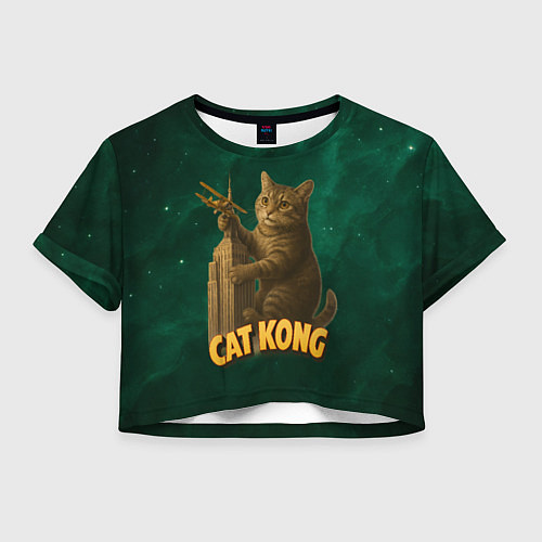 Женский топ Cat Cong пародия на Кинг Конг / 3D-принт – фото 1