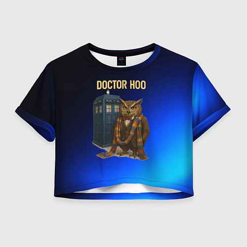 Женский топ Doctor Hoo сова у телефонной будки / 3D-принт – фото 1