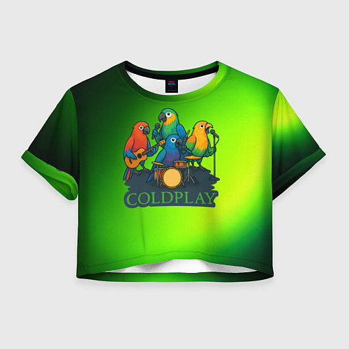 Женский топ Coldplay группа из попугаев / 3D-принт – фото 1
