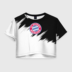 Женский топ Бавария Мюнхен черно белые штрихи