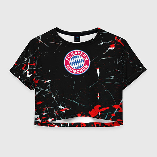 Женский топ Бавария Мюнхен штрихи красок / 3D-принт – фото 1