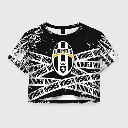 Женский топ Juventus подедитель краски / 3D-принт – фото 1