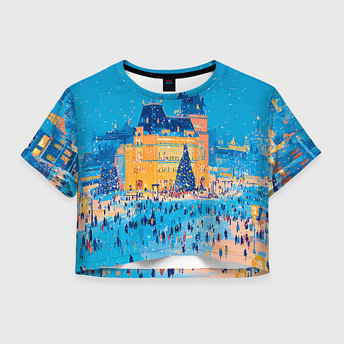 Женский топ Московские новогодние каникулы / 3D-принт – фото 1