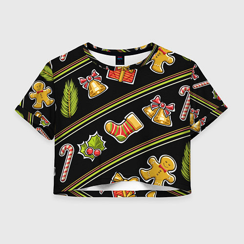 Женский топ Рождественский дух / 3D-принт – фото 1