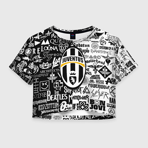 Женский топ Juventus рок музыка / 3D-принт – фото 1