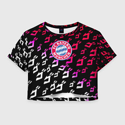 Футболка 3D укороченная женская Бавария Мюнхен jojo anime, цвет: 3D-принт