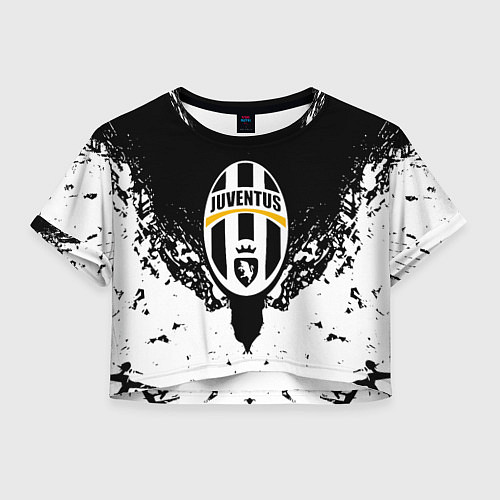 Женский топ Ювентус краски всплеск текстура / 3D-принт – фото 1