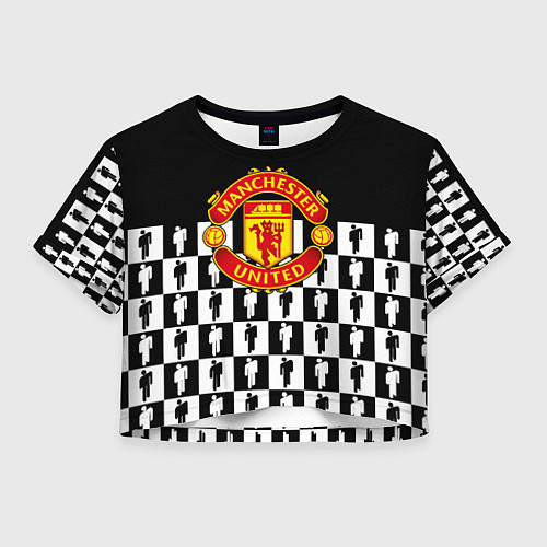 Женский топ Манчестер Юнайтед люди паттерн / 3D-принт – фото 1