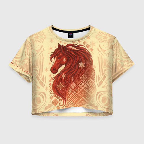 Женский топ Славянский конь / 3D-принт – фото 1