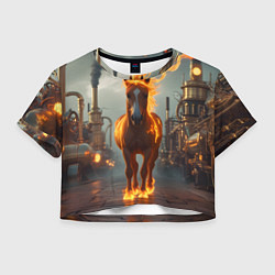 Женский топ Стимпанк и огненная лошадь