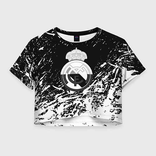 Женский топ Реал Мадрид краски текстура / 3D-принт – фото 1