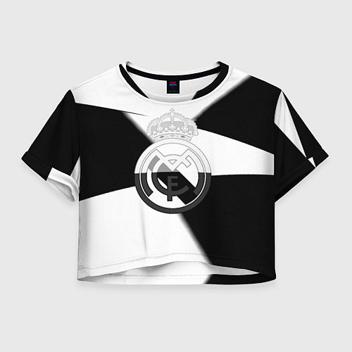 Женский топ Реал Мадрид геометрия полосы / 3D-принт – фото 1