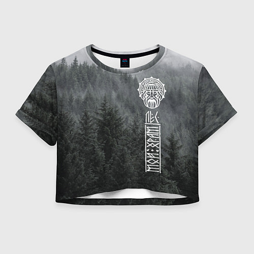 Женский топ Древние боги суровых лесов / 3D-принт – фото 1