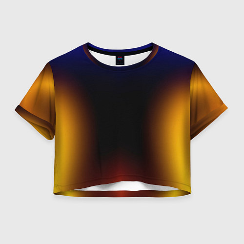 Женский топ Color black red blue / 3D-принт – фото 1