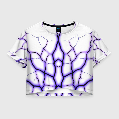 Женский топ Color white purple / 3D-принт – фото 1