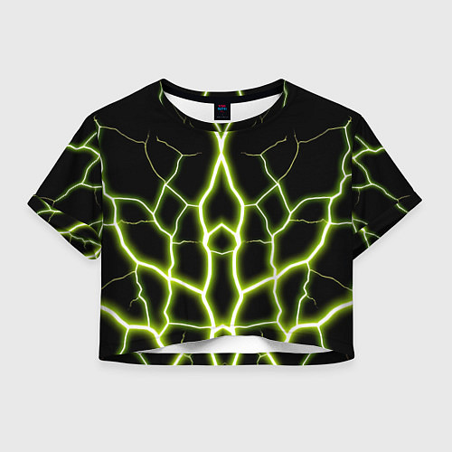 Женский топ Color green black / 3D-принт – фото 1