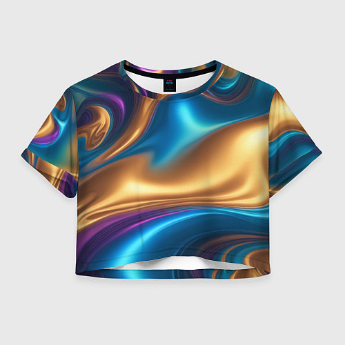 Женский топ Сплавы разноцветные / 3D-принт – фото 1
