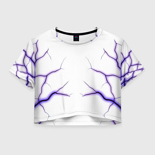 Женский топ Color white purple / 3D-принт – фото 1