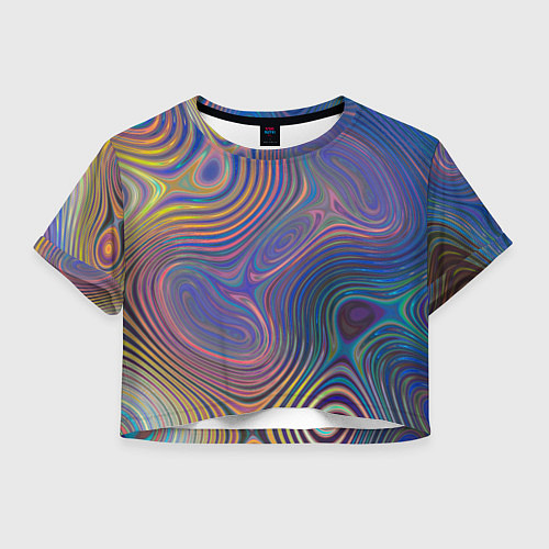 Женский топ Абстрактная рябь / 3D-принт – фото 1