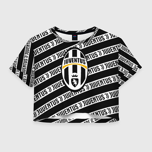 Женский топ Ювентус полосы линии спорт / 3D-принт – фото 1