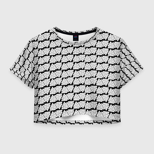 Женский топ Символы валькнут как защитная кольчуга / 3D-принт – фото 1