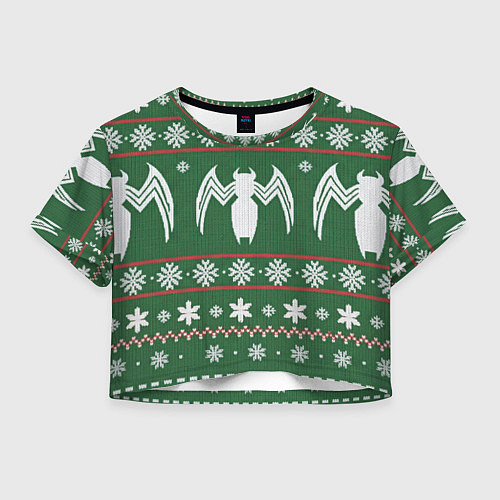 Женский топ Рождественский свитер Венома / 3D-принт – фото 1