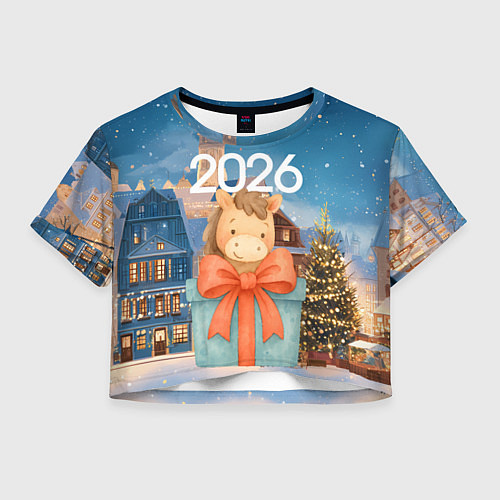 Женский топ Лошадка в подарочной коробке / 3D-принт – фото 1