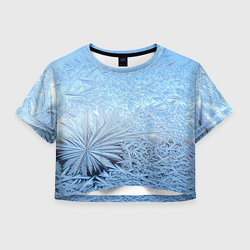 Женский топ Кристально-чистый морозный узор / 3D-принт – фото 1
