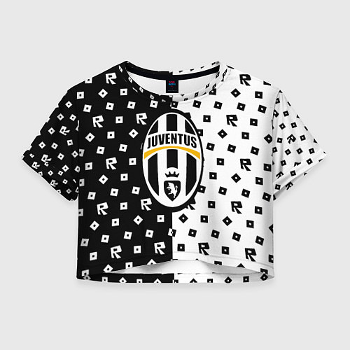 Женский топ Ювентус x роблокс / 3D-принт – фото 1