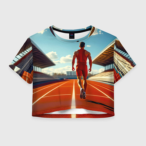 Женский топ Путь к победе / 3D-принт – фото 1