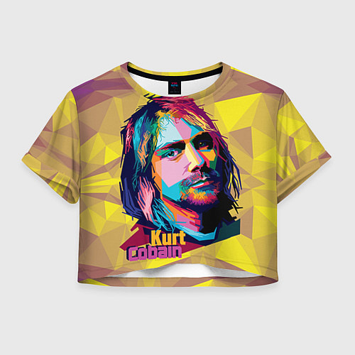 Женский топ Kurt Cobain: Abstraction / 3D-принт – фото 1