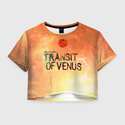 Футболка 3D укороченная женская TDG: Transin of Venus, цвет: 3D-принт