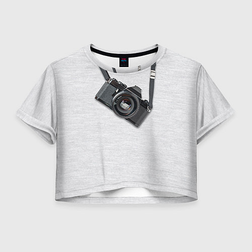 Женский топ Фотоаппарат на груди / 3D-принт – фото 1