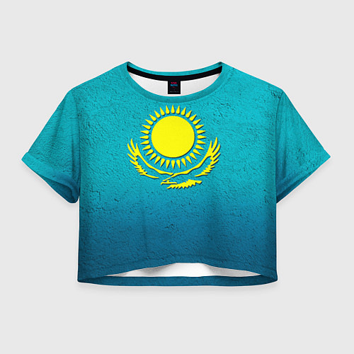 Женский топ Флаг Казахстана / 3D-принт – фото 1