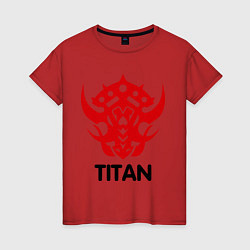 Футболка хлопковая женская Orc Fighter - Titan, цвет: красный
