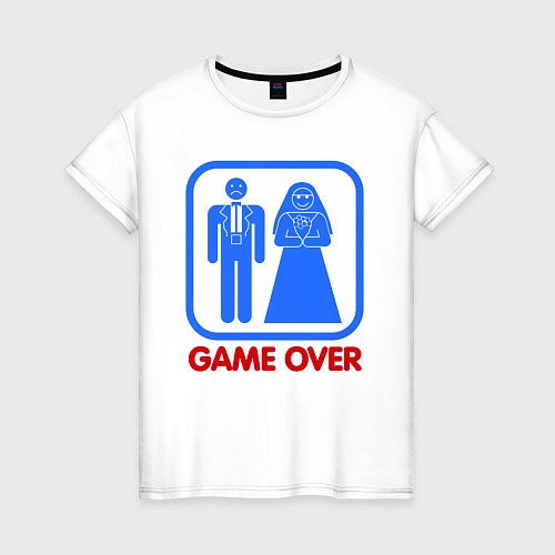 Женская футболка Game over / Белый – фото 1